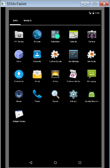 Android Emulator R24 - 7 Inch Tablet