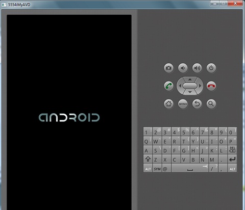 Android Emulator - Start Screen