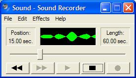 Sound Recorder - Recording