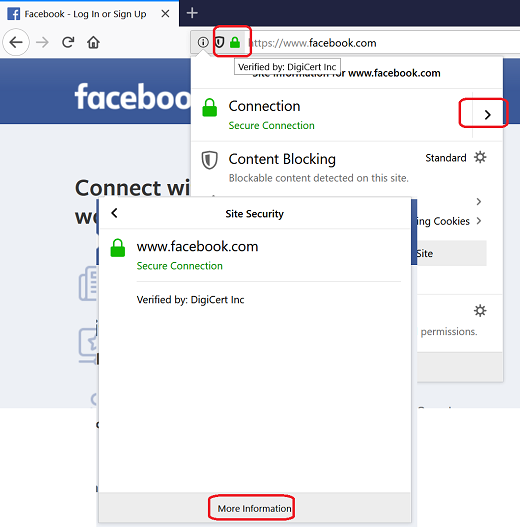 Mozill Firefox - Lock Icon on HTTPS Address