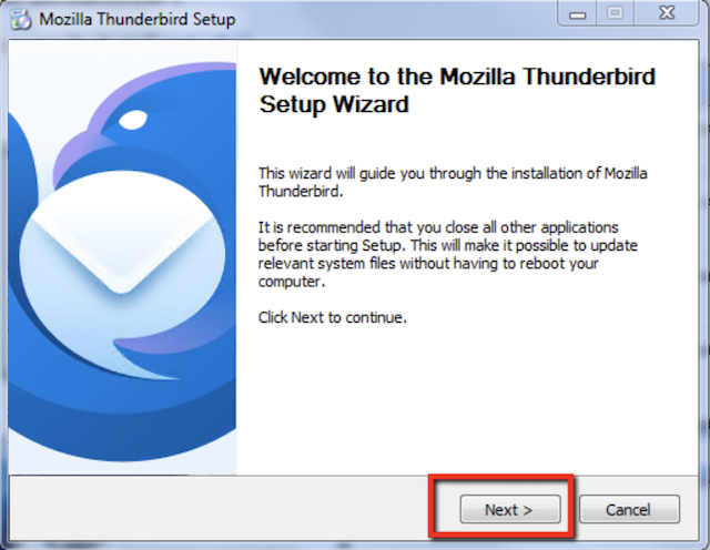 Thunderbird Installation on Windows