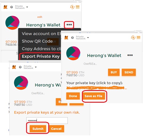 Export Private Key and Retire MetaMask