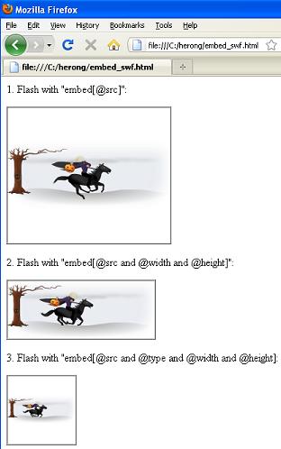 Flash as embed[@src] - FireFox