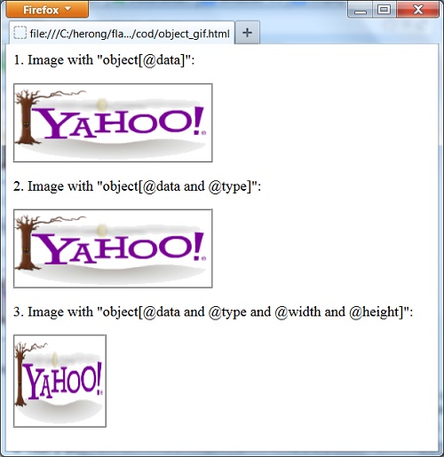 Images as OBJECT Elements - FireFox