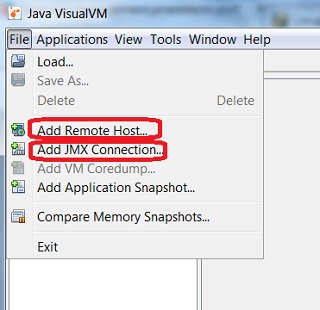 Java VisualVM - Remote Connections