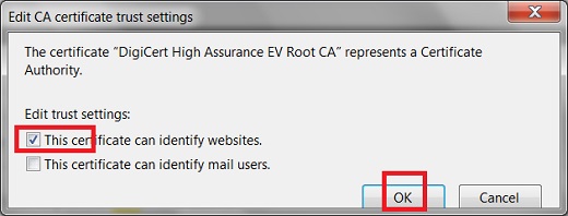 Remove Trust Setting on Certificate - Mozilla Firefox