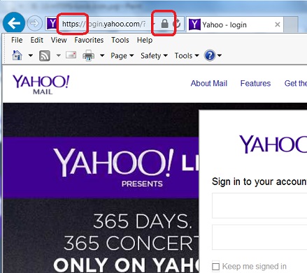 IE 10 Lock Icon on HTTPS Address