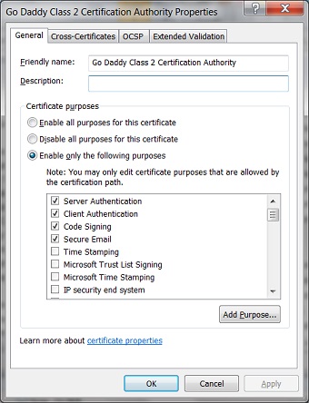 Certificate Properties