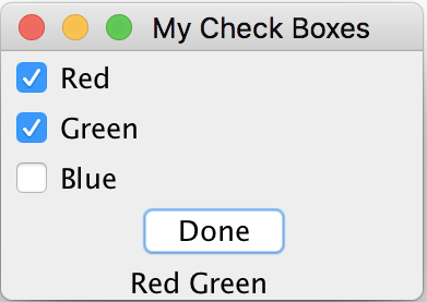 JCheckBox Selected Items