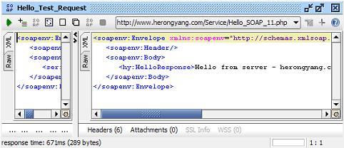 soapUI 3.0.1 Submit Test Request