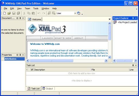 XMLPad - Main Window
