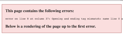 XML Syntax Error Showing in Safari