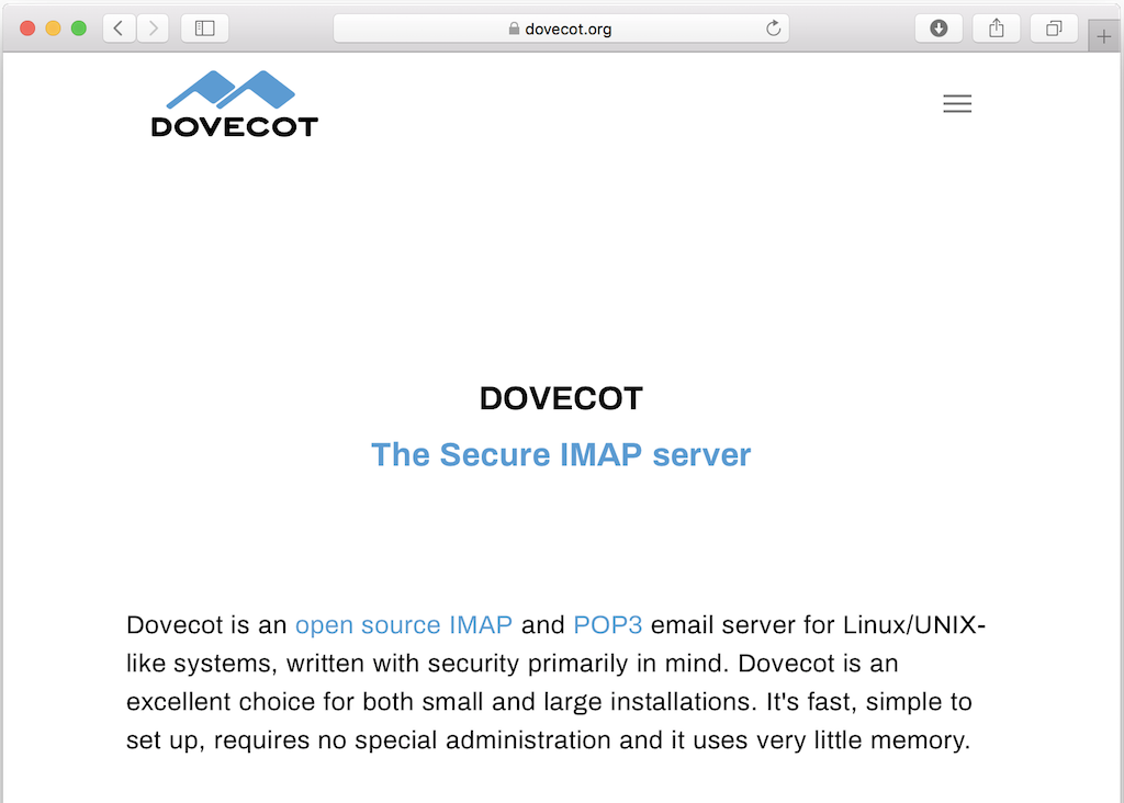 Dovecot - IMAP and POP3 Server
