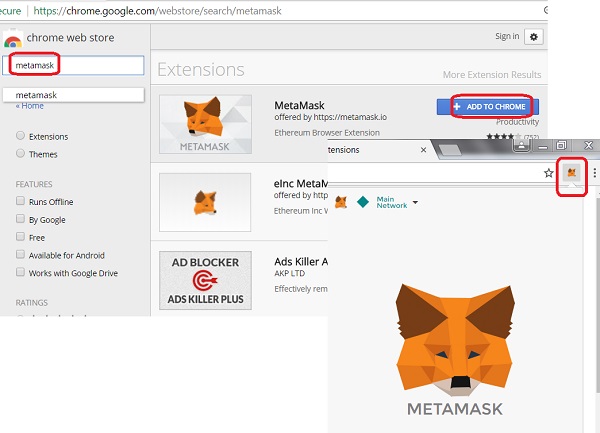 Install MetaMask Extension for Chrome