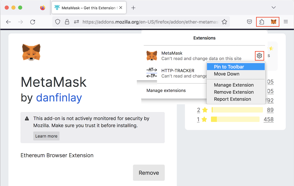 Install MetaMask Extension for Firefox