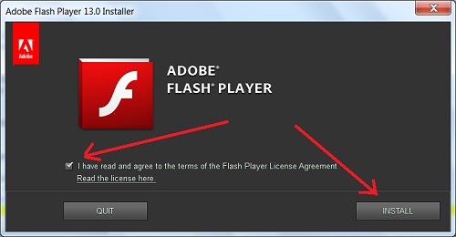 Installing Flash Player on IE 10