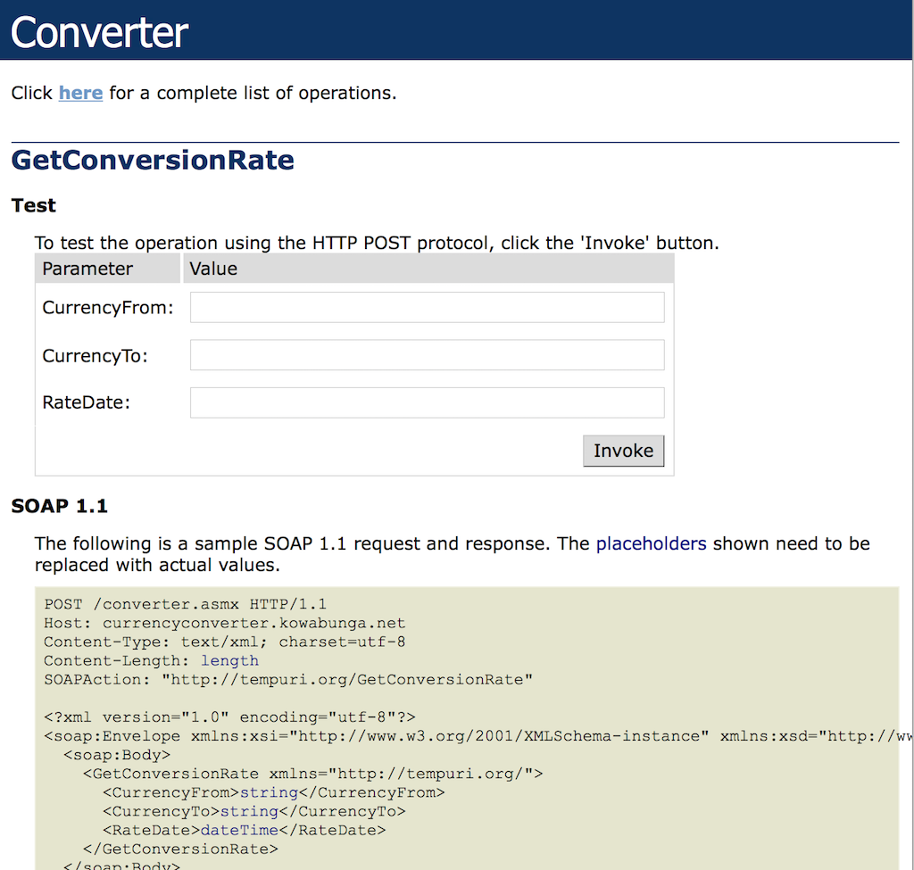 GetCurrencyRate API Documentation