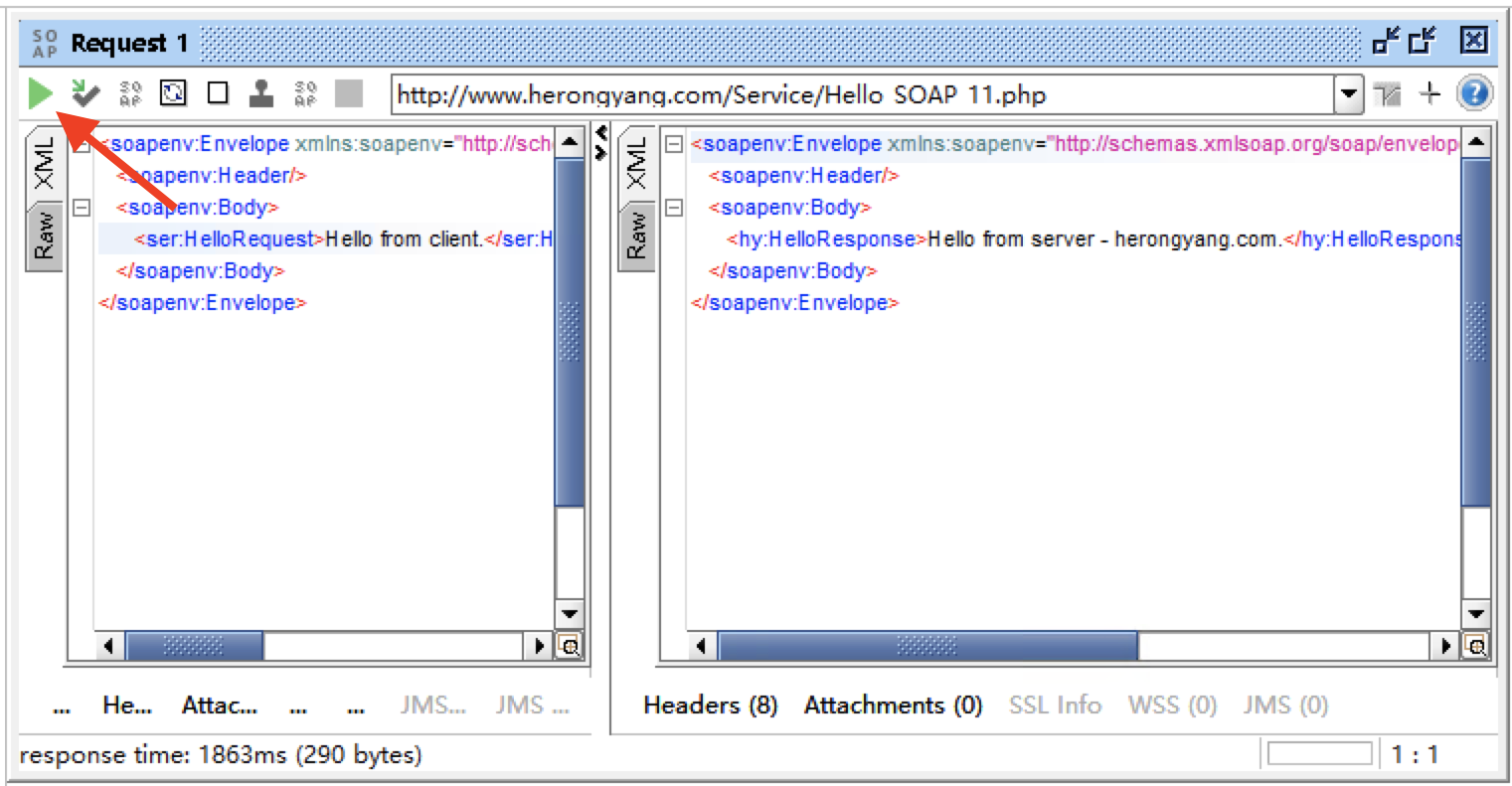 SOAP Web Service Request Call