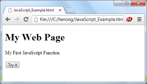 HTML Embedded with JavaScript