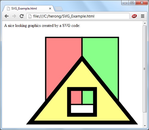 HTML with SVG Example