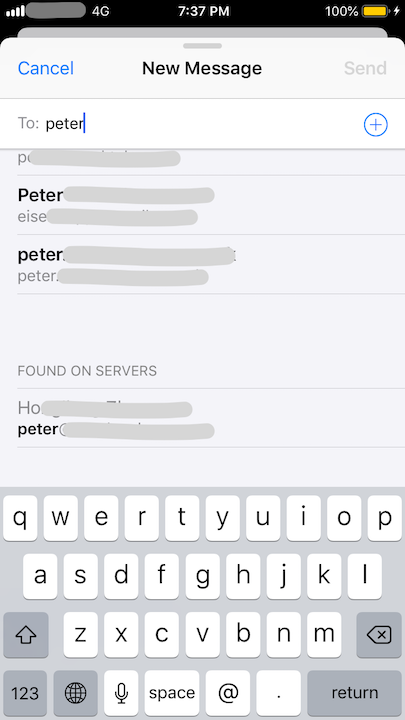 LDAP - Search Email Addresses on iPhone