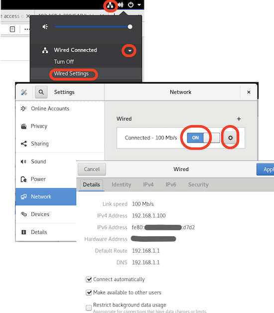 Ethernet Network Setup on CentOS