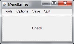 AWT Menu Bar Test