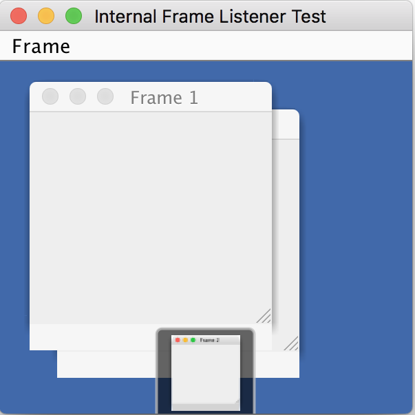 Internal Frame Listener