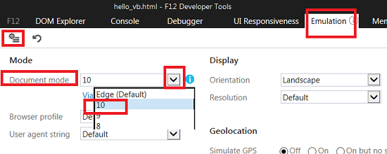 Disable Edge Mode in IE 11