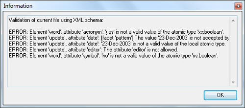Notepad++ XML Tools Plugin - XSD Validation