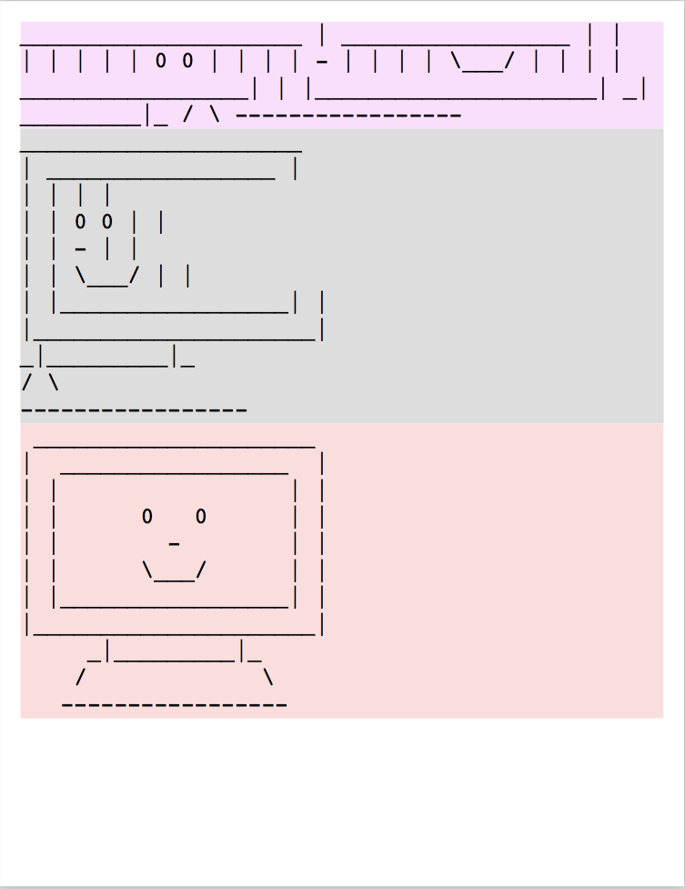 White Space Character Handling